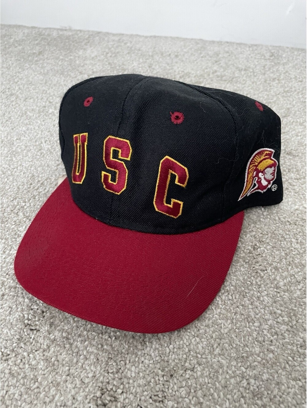 USC Trojans Vintage Cardinal Cap SnapBack Hat Cap